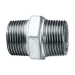 Galvanised Malleable Nipple ½" - Click Image to Close